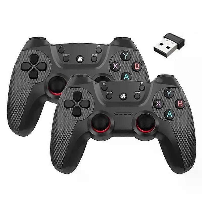 Wireless doubles game Controller compatible for  Linux/Android phone compatible for  Game Box Game stick PC Smart TV Box 2.4G gamepad Joystick