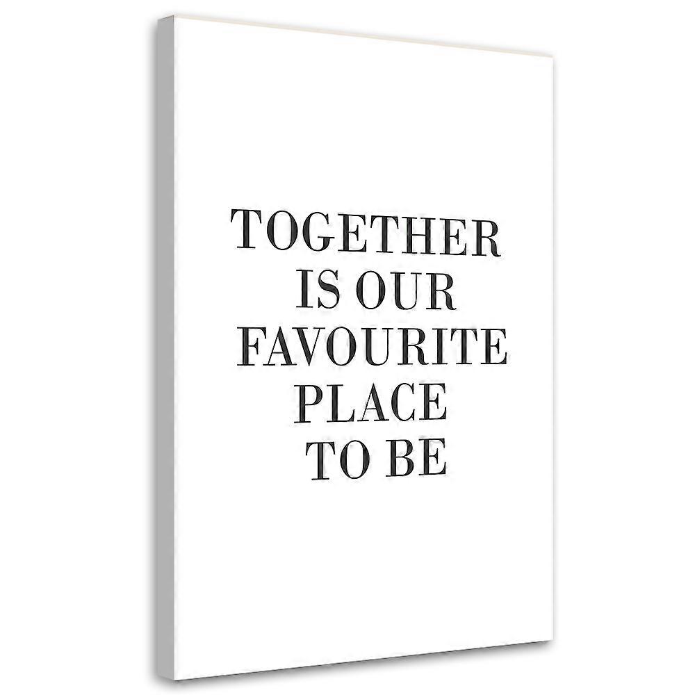 Leinwandbild, Zusammen - 60x90