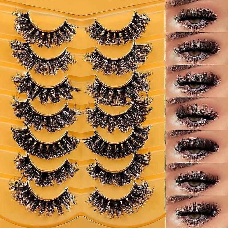 Mink False Eyelashes Lashes Fluffy Cat EyeLashes 6D Volume