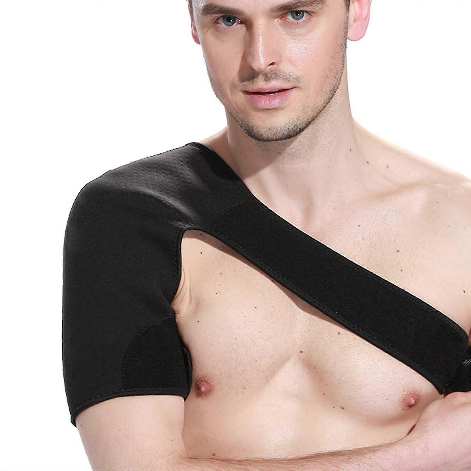 New Adjustable Free Size Basketball Badminton PVC Warm Shoulders Upgraded Support Shoulder Protector Durable Supports Braces Elastic