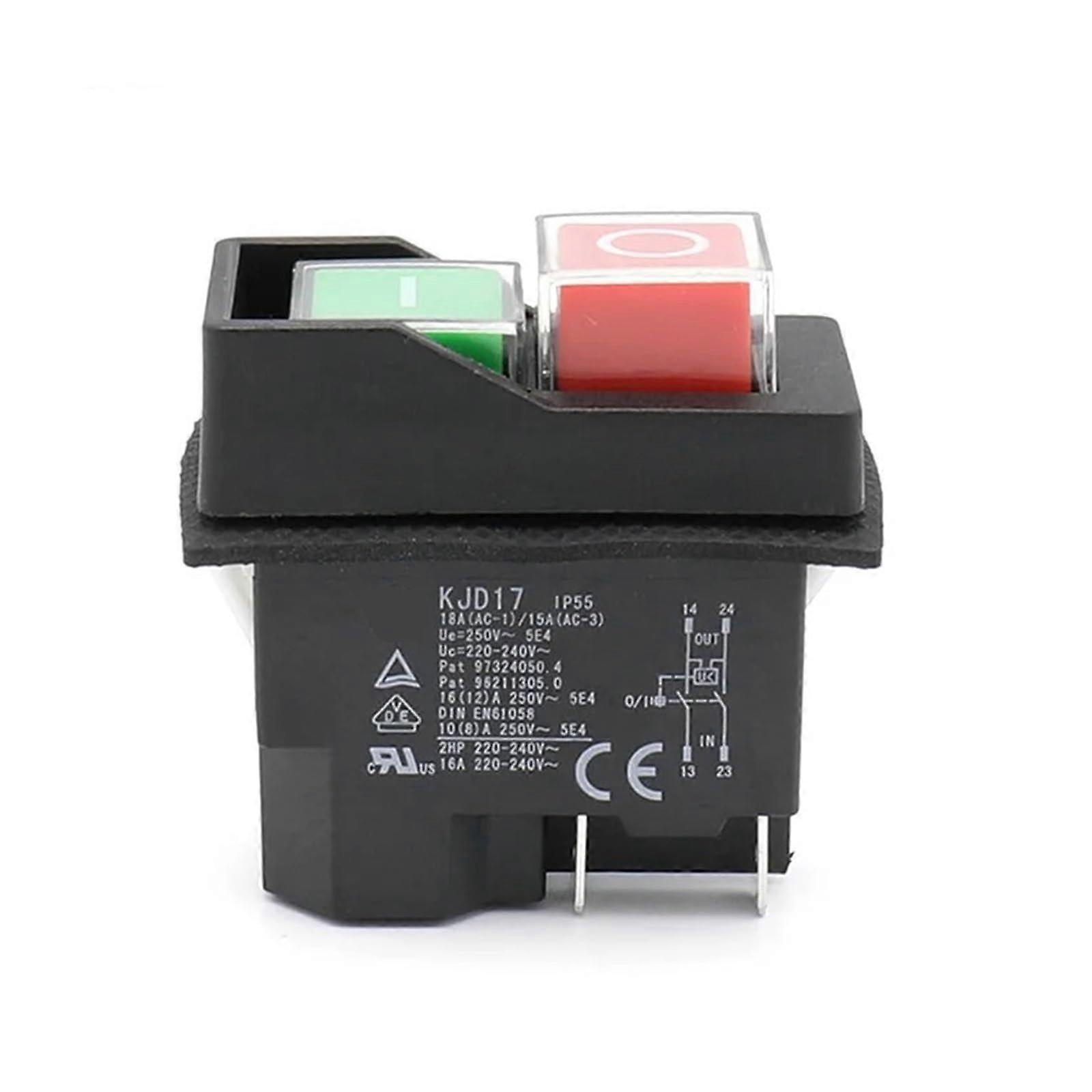 KJD17 F16 IP55 High Current electromagnetic Switch for Power Failure, undervoltage and Overload Protection(5PIN)