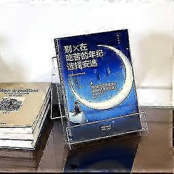6 Packs Clear Acrylic Book Stand,transparent Book Display Stand, Book Stands For Bookshelf Display, Acrylic
