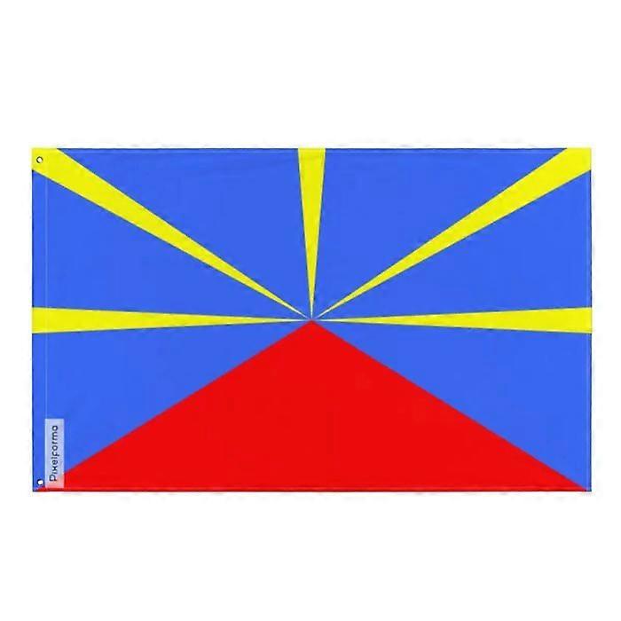 Flag - Reunion - 90 x 150 cm - Polyester - Double-sided print - Iron eyelets