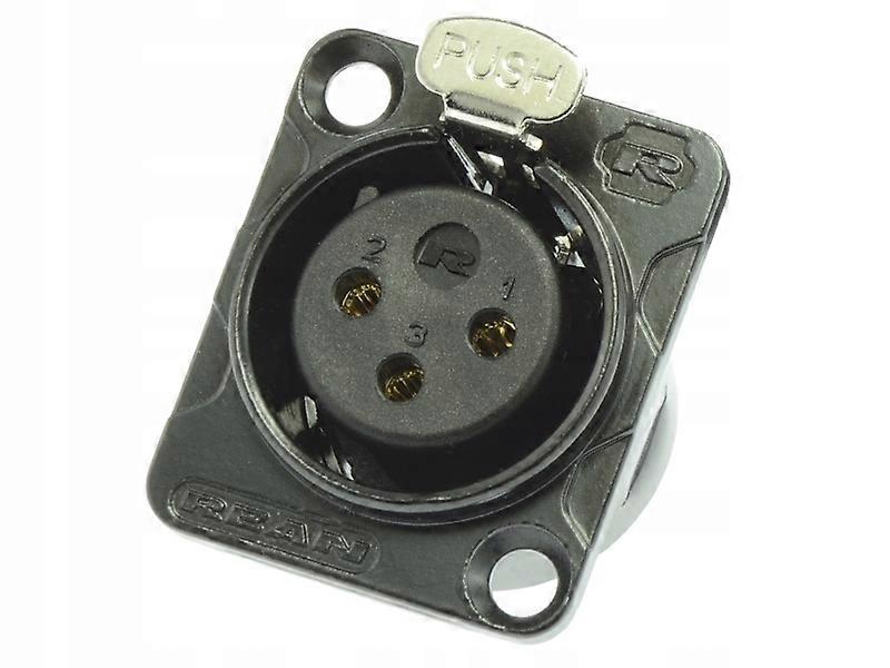 Xlr Socket Rean Neutrik Rc3fdl-b