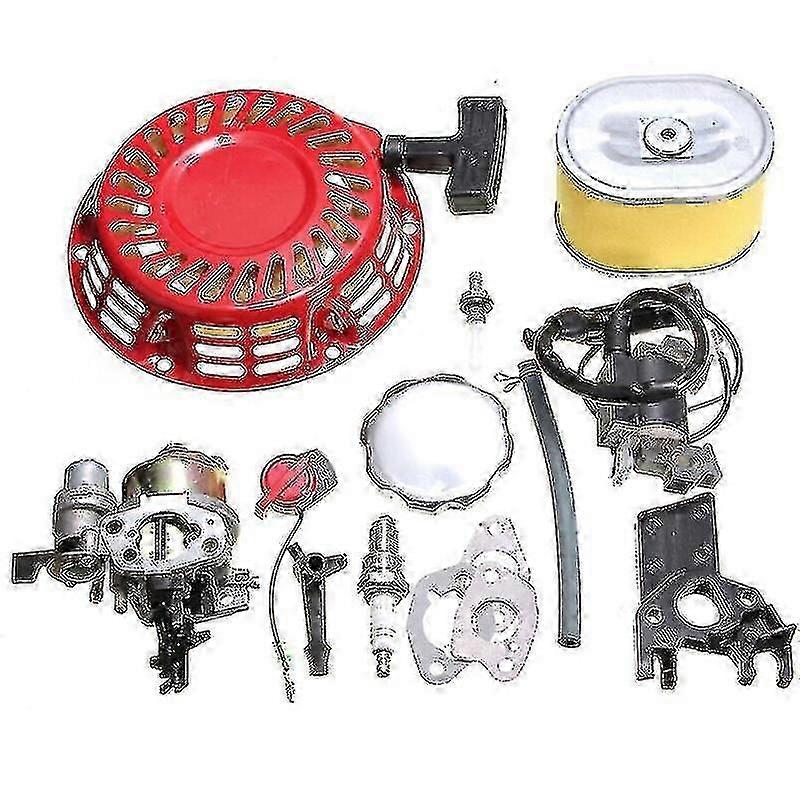 For Honda GX160 GX200 5.5HP Engine Kit Carburetor Recoil Ignition Coil Spark Plug Air Filter