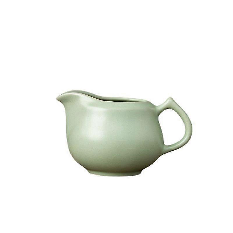 Ceramic Creamer with Handle Coffee Milk Pitcher Porcelain Creamer Container Holder Steaming Pitcher for Coffee Milk Sauces Salad Green
