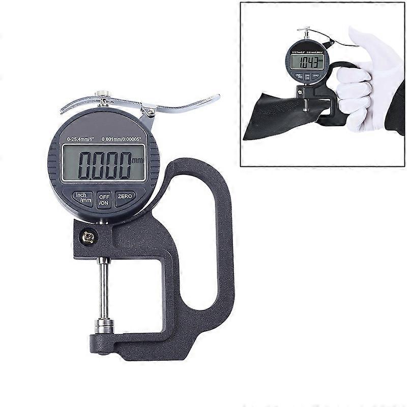 0-25mm Range 30mm Probe Digital Display Micrometer Thickness Gauge