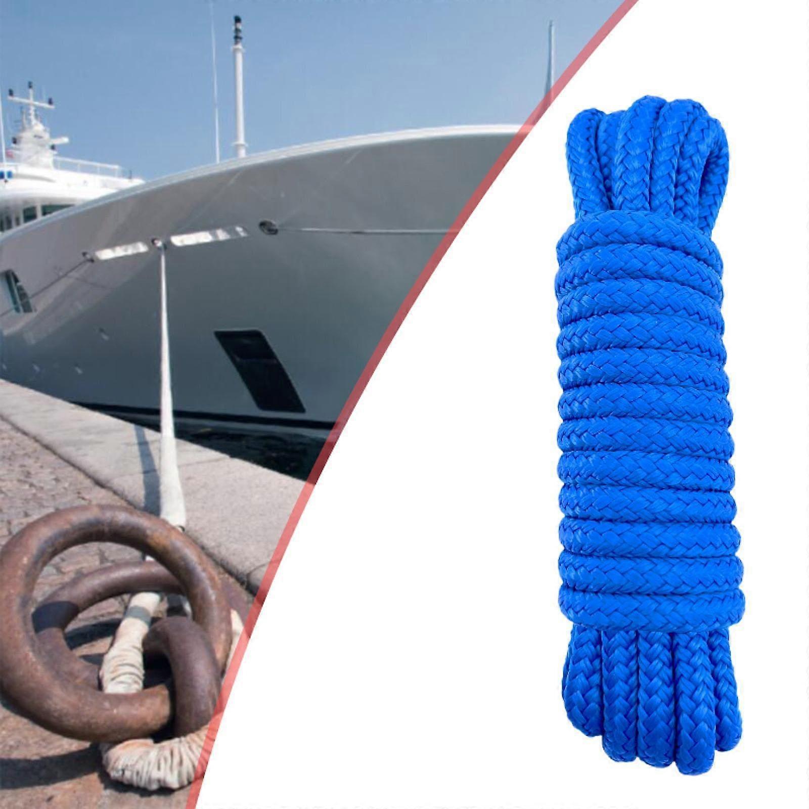 Boat Dock Rope Double Braided Easy to Use High Performance Nylon Dock Line