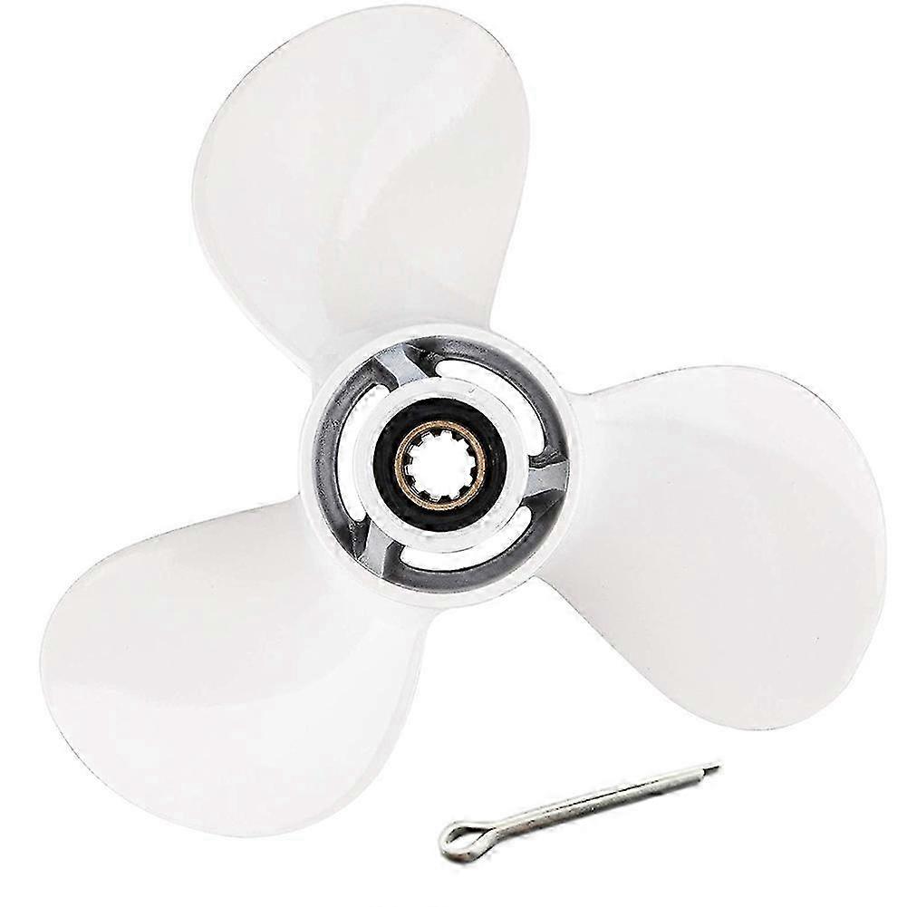 ヤマハ20Hp 25Hp 9 7/8X10 1/2船外プロペラボートモーター20 25 30ネジ3ブレード10スプラインEngWhiteシルバーSZRH ADD2951
