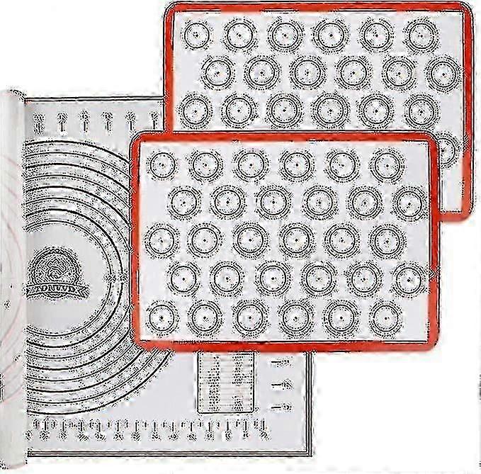 Baking Mat For Macaron Made Of Silicone, 3 Pieces