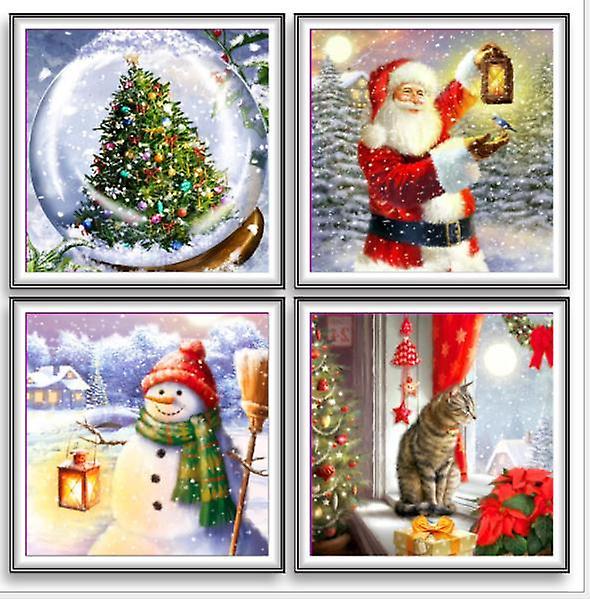 5D Timanttimaalaus Joulu Hyvää joulua 4 malli