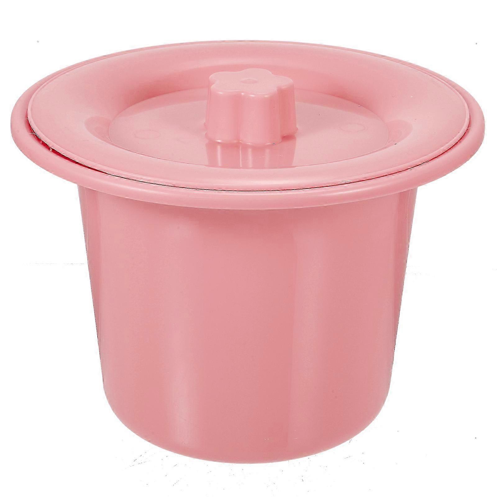 高齢者の障害のある子供のためのポータブルカバーチャンバーポット - 23x23cmの夜の小便器の唾を吐く