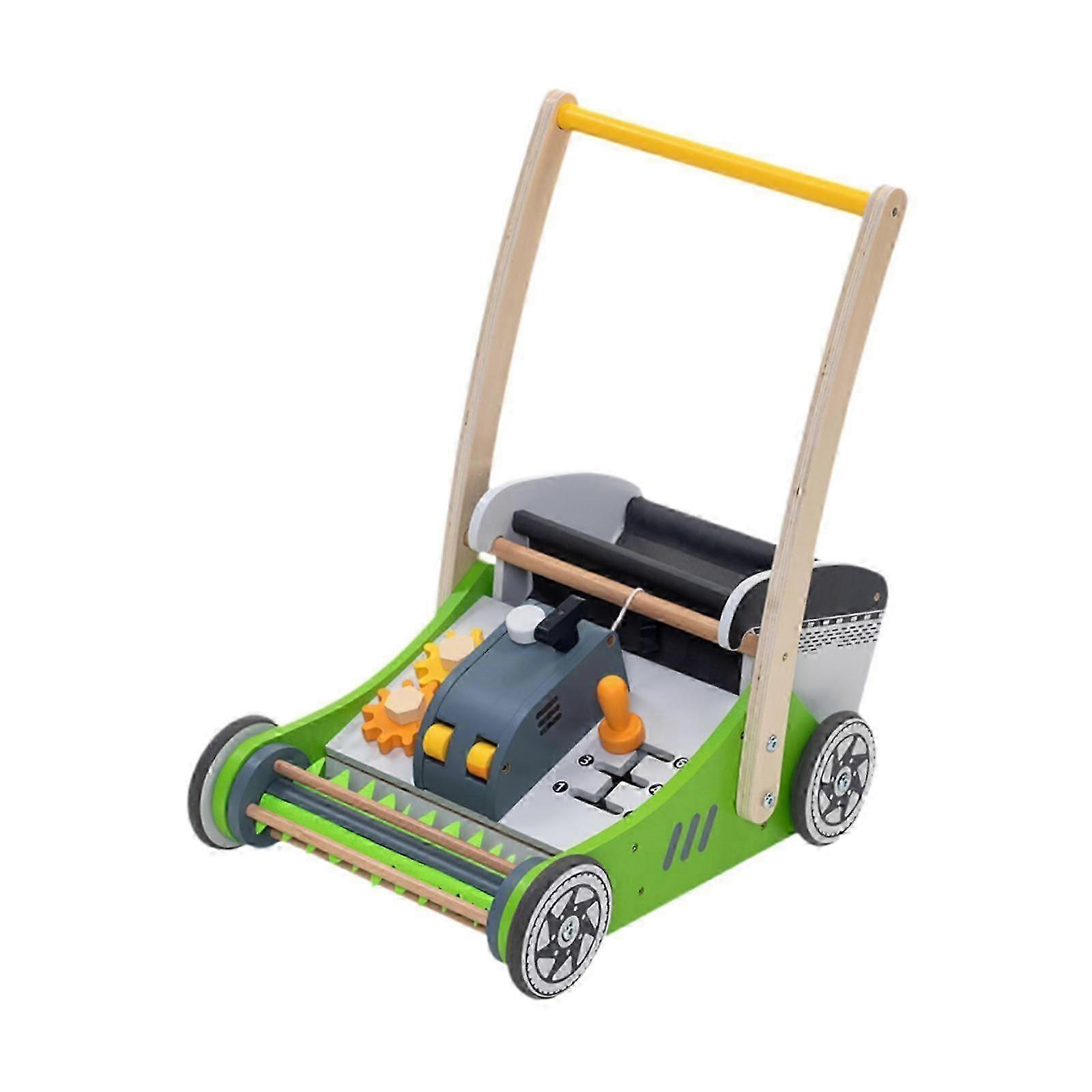 Wooden Baby Push Cart for Developing Motor Skills - Push and Pull Toy Suitable for Boys and Girls Ages 1 to 3