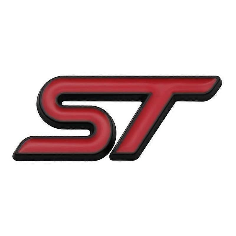 3D Metal ST Car Steering Wheel Emblem Sticker for ST Focus x 2 3 Kuga FIESTA MONDEO VIGNALE ECOBOOST KUGA Auto Car Styling