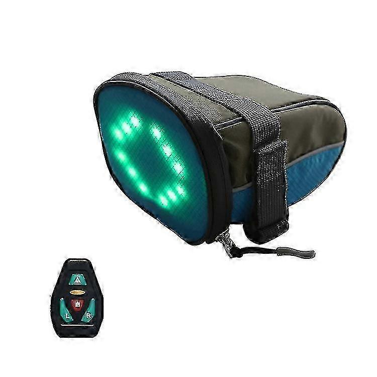 Bicycle Turn Signal Wireless Remote Control Led Lighted Warning Light Turn Signal Kit Tail Bag Riding Bag