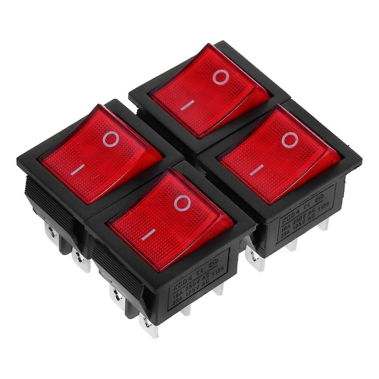 4pcs High-Performance Generator Control Rocker Switch Easy Install Engine Switch Essential Generator Accessory For Control Panel Use