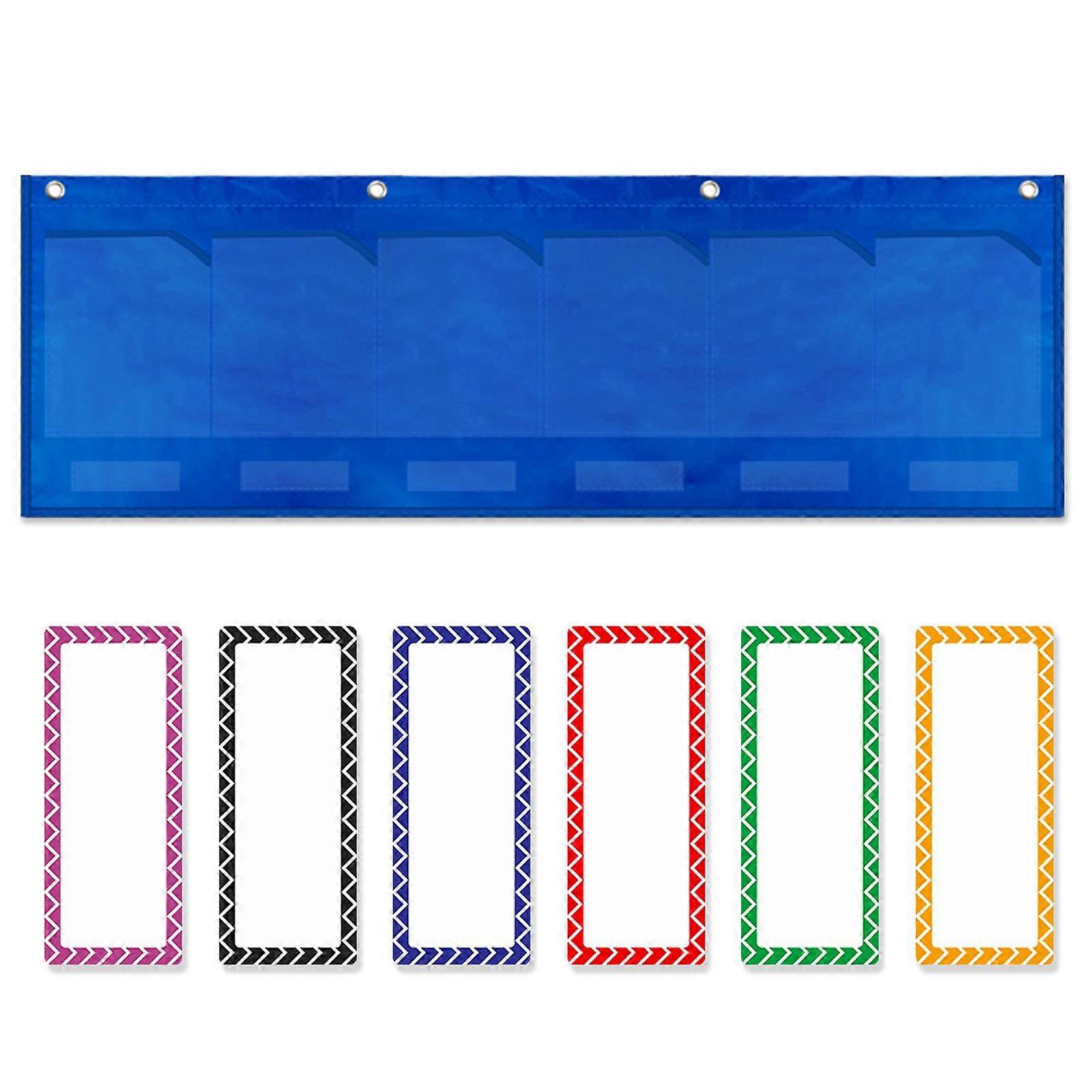 Classroom Pocket Chart Wall Hanging for Learning Activities Homework Teaching