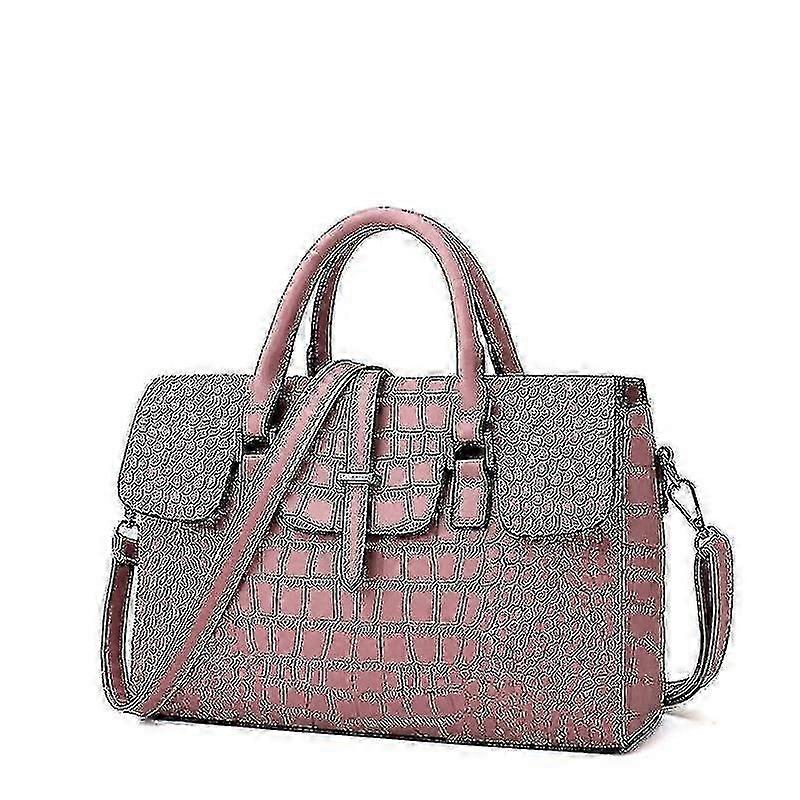 Handbags Women's Embossed Stone Pattern Handbag Black