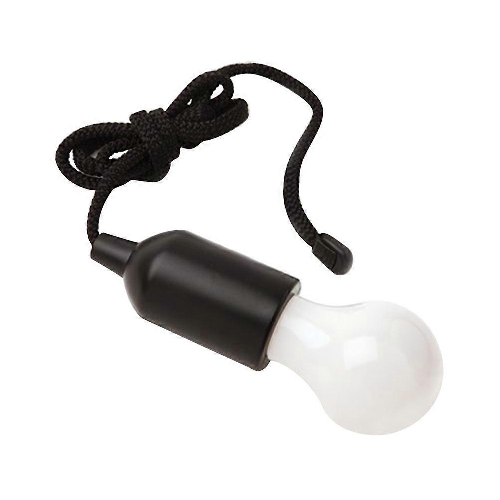 Pull Cord Light Portable Battery LED Bulb for Lighting 4Pcs Black
