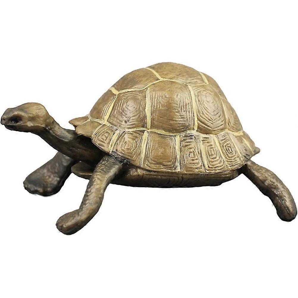Plastic Desktop Turtle Model Realistic Tortoise Figurine Ornament for Nature Lovers, Decorative Accessory for Shelves, Desktops, and Pools