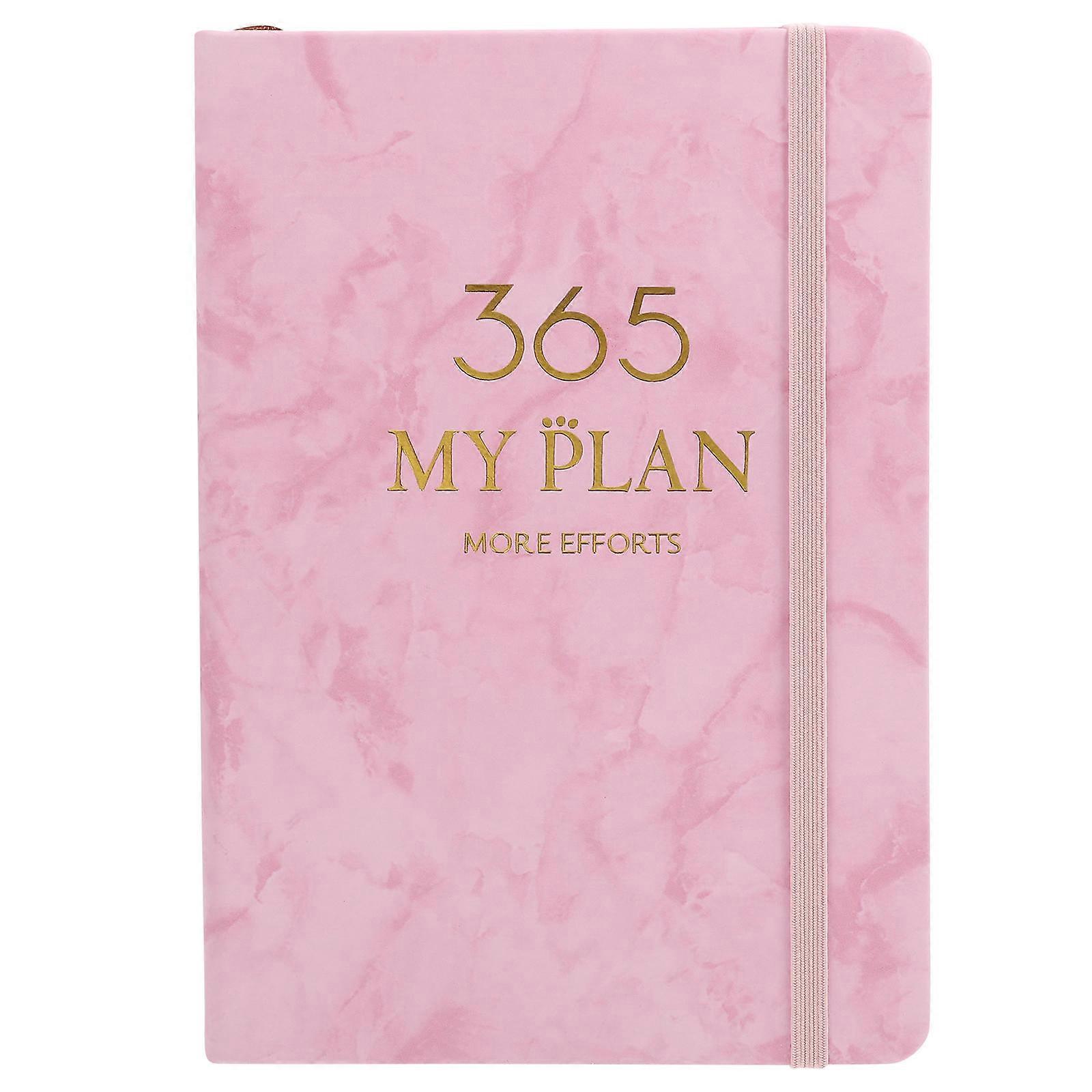 English Planner Notebook for Writing Use As Schedule Book in Pink