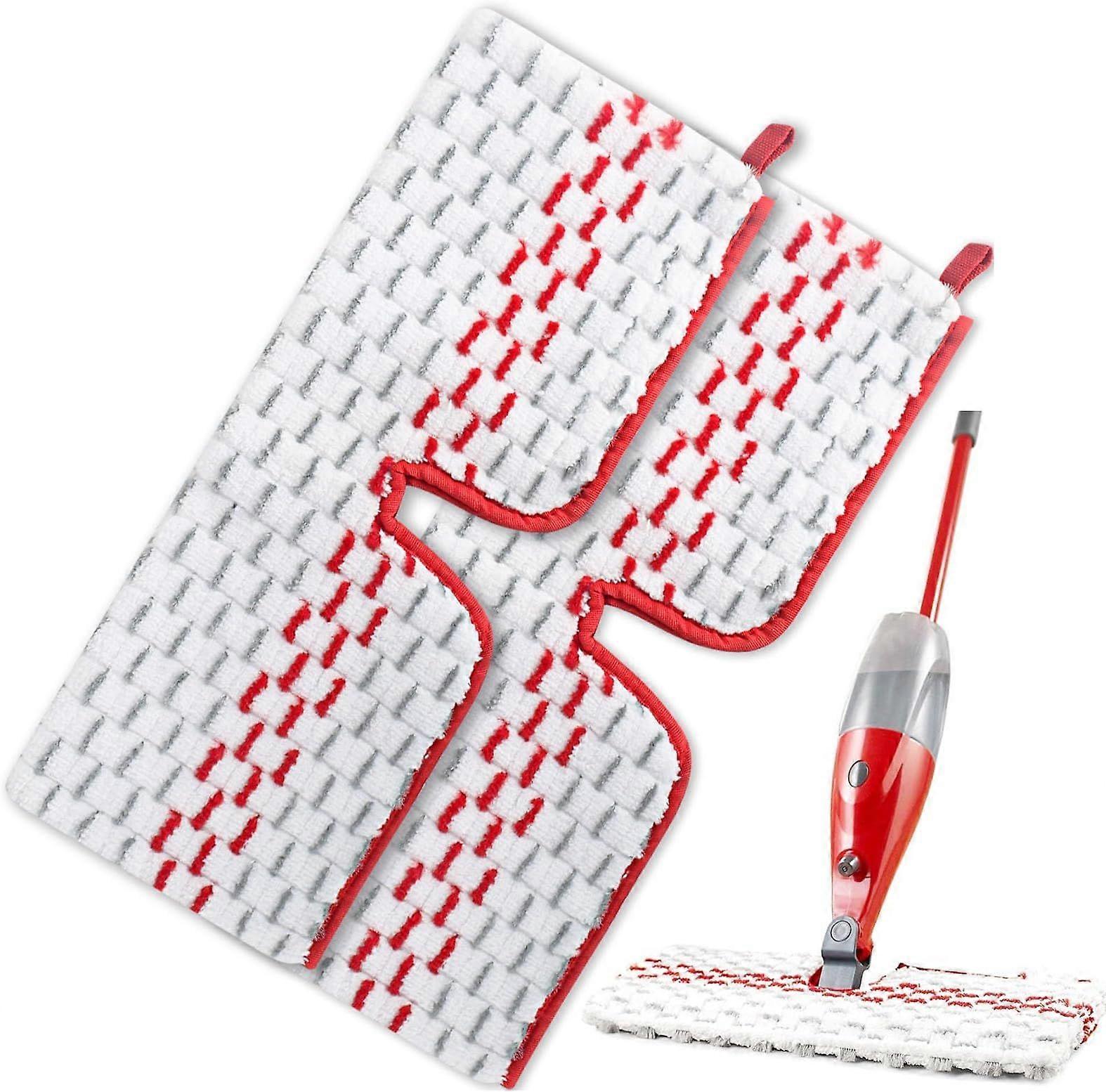 Pieces Replacement Microfiber Pad for Vileda 1-2 Spraymax Absorbent Microfiber Mop Refill Kit, Reusable Microfiber Pad Replacement, for Cleaning Stain