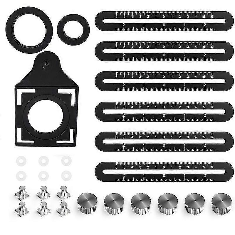 Versatile Six-angle Folding Positioning Punch Tool Designed for Woodworking Projects