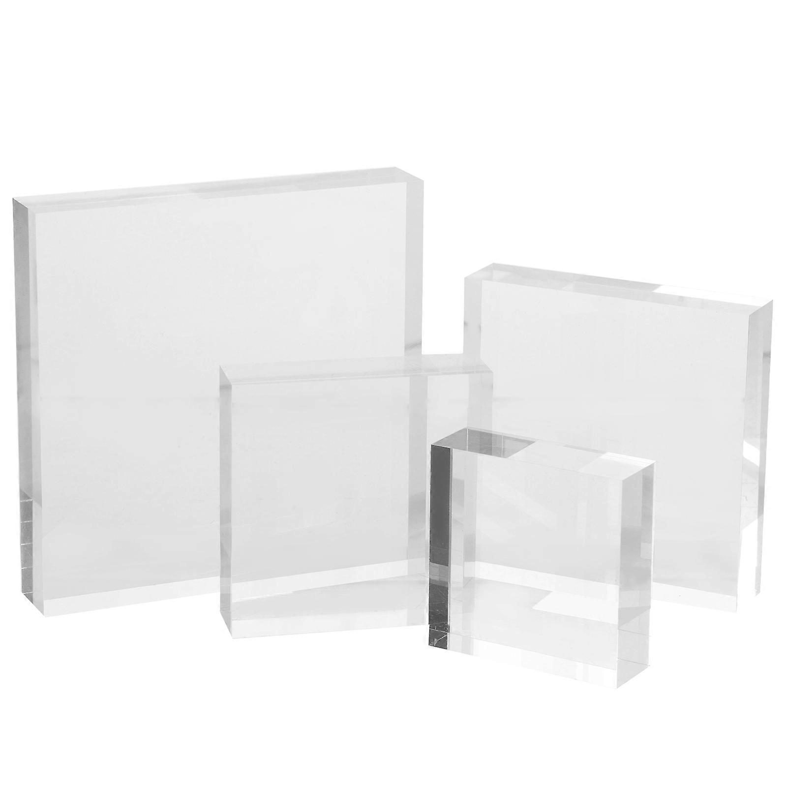 4pcs Acrylic Jewelry Display Holders – Lightweight & Easy to Clean Cosmetic Stands for Earrings and Accessories with Versatile Display Options
