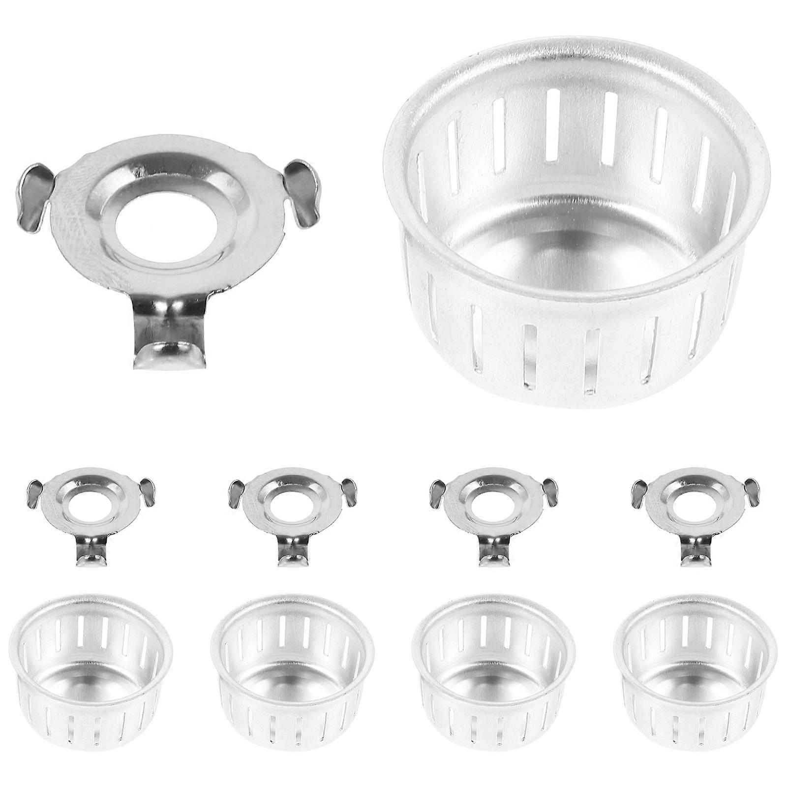 Cooker Anti Block Shield Prevent Clogging Brackets Silver 3.00X1.50X1.50cm Reliable Cooking 10 Pairs