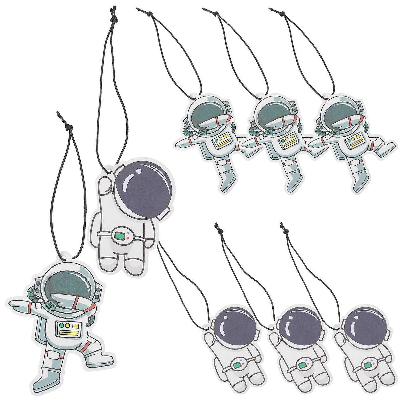 Astronaut Car Fresheners Hanging Air Freshener Assorted Color 6x5cm 8Pcs