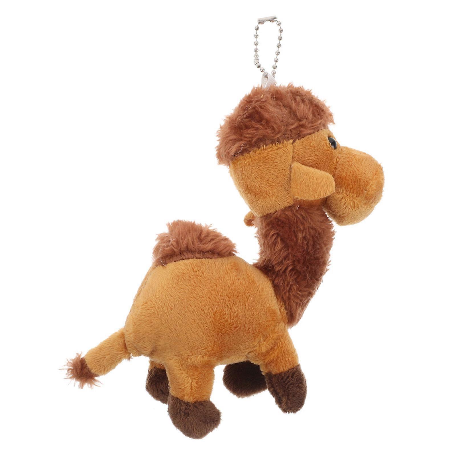 Stuffed Camel Toy Cute Cartoon Design For Birthday Party Favors And Decorations Light Brown Bag Accessory 1Set