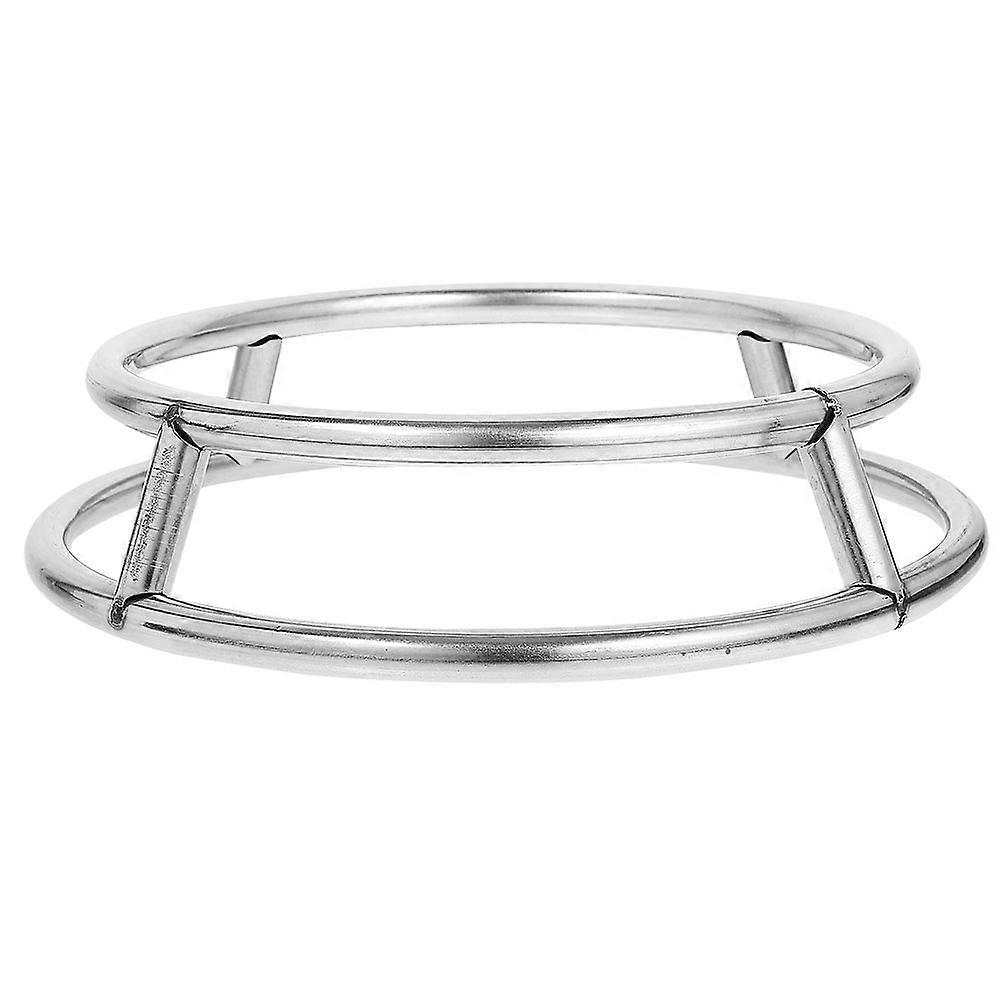 Hot Pot Stand Wok Ring Stainless Steel Kitchen Accessories For Wok Home Cooks Compact .6 10.6 2.0in 1Pack