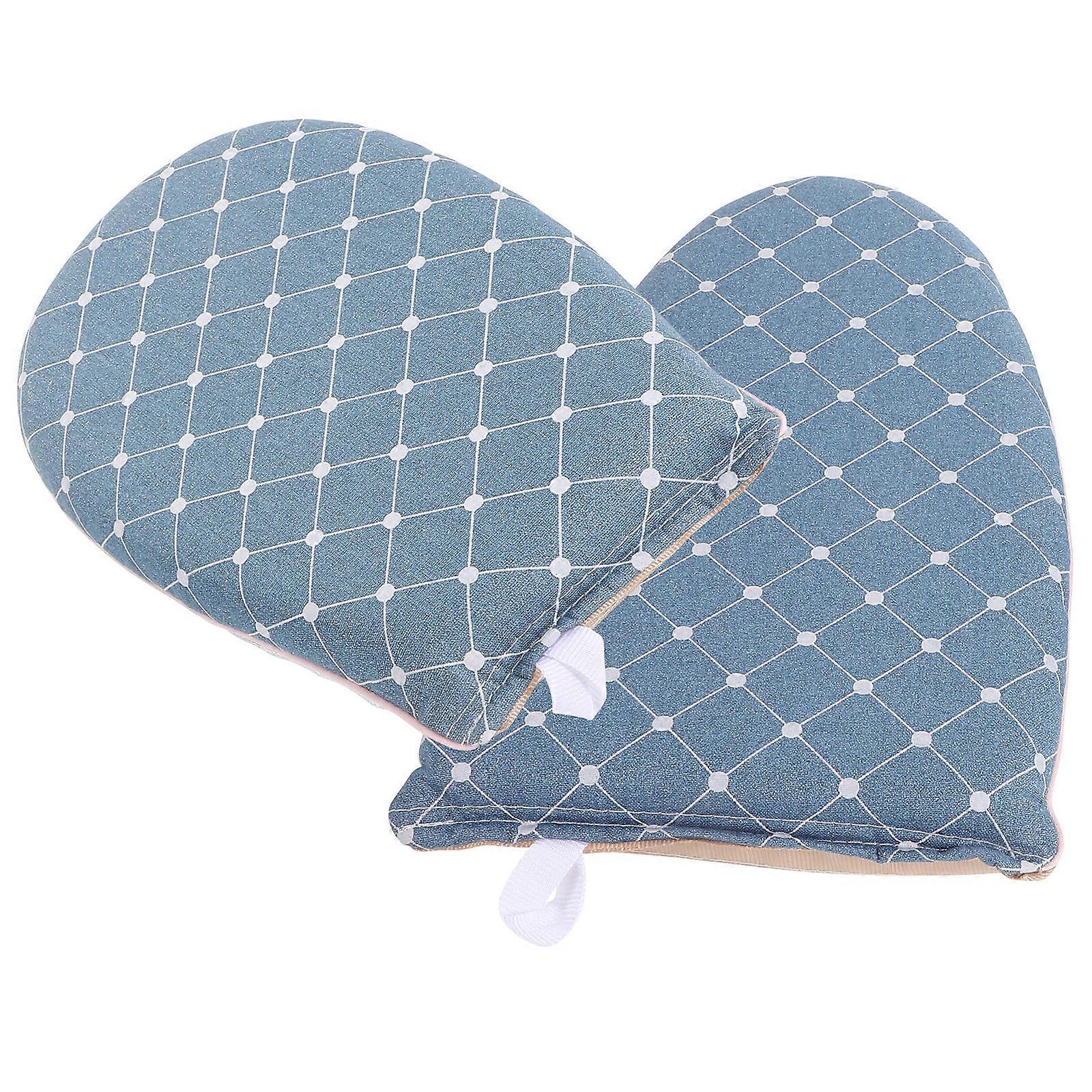 Heat Resistant Garment Steamer Ironing Glove Compact Design for Clothes Steaming Tool Precision Ironing Blue 2Set