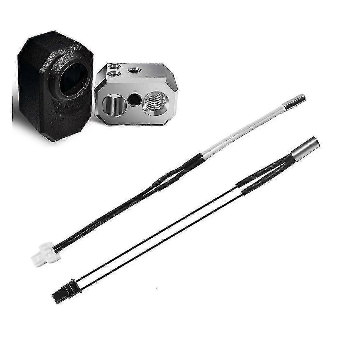 Heater Block & Silicone Sock Replacement Parts Set for Prusa I3 Mk4/Mk3.9 Nextruder Hotend