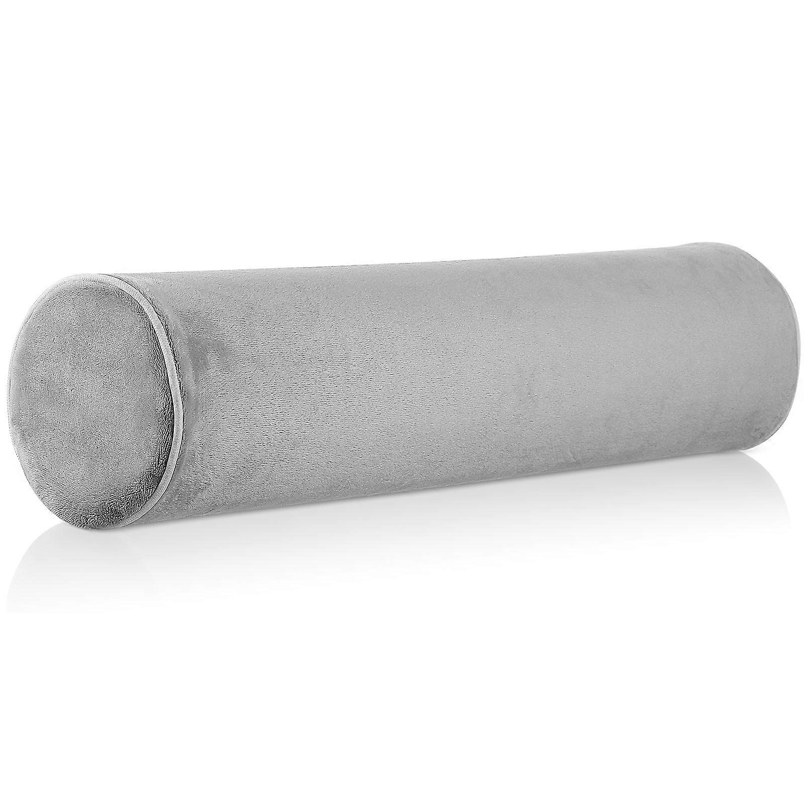 Cylindrical Memory Cotton Neck Pillow for Cervical, Lumbar & Back Comfort – Stylish, Easy with Zipper Cover for Travel and Office Use