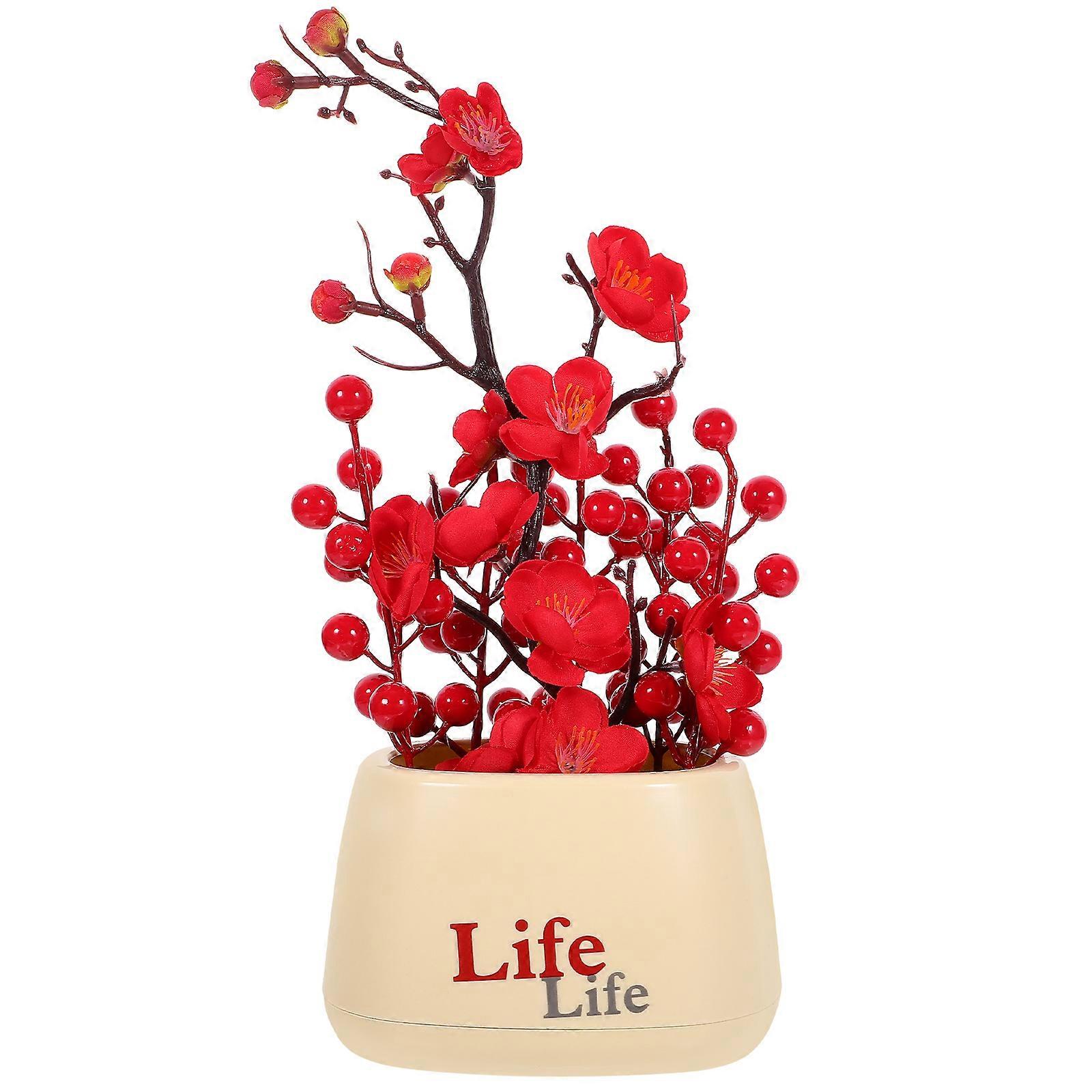 Artificial Fortune Tree Fruit Potted Decoration for Home Use
