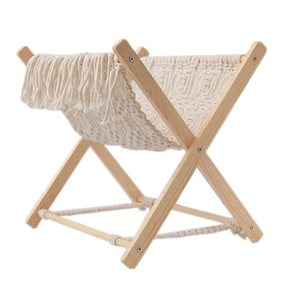 Macrame Magazine Holder Base - Pre-Assembled Boho Storage Basket Rack for Books, Remote Control, Bedroom Decor