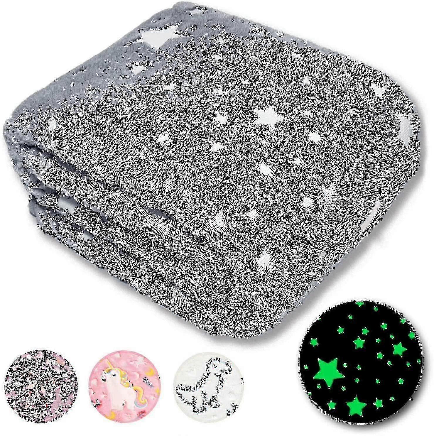 Glow In The Dark Throw Blanket, couverture à fourrure super douce et chaude et confortable