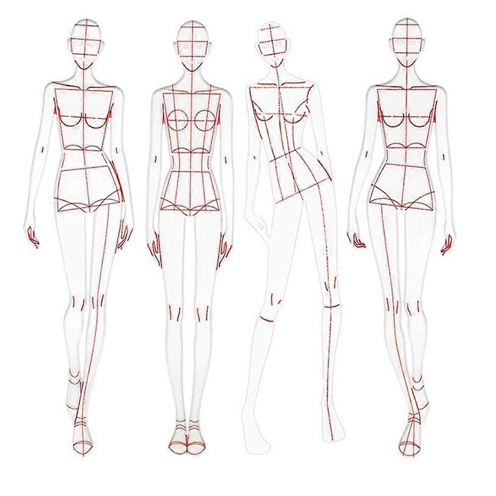 Fashion Illustration Rulers Sketching Templates Ruler Sewing,Type A
