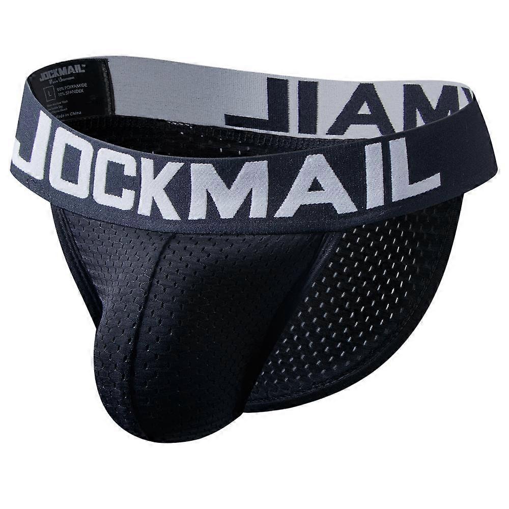 Briefs JOCKMAIL Breathable Nylon Mesh Low-rise Slit Sports Men's Underwear Everyday Casual Shorts Underpants