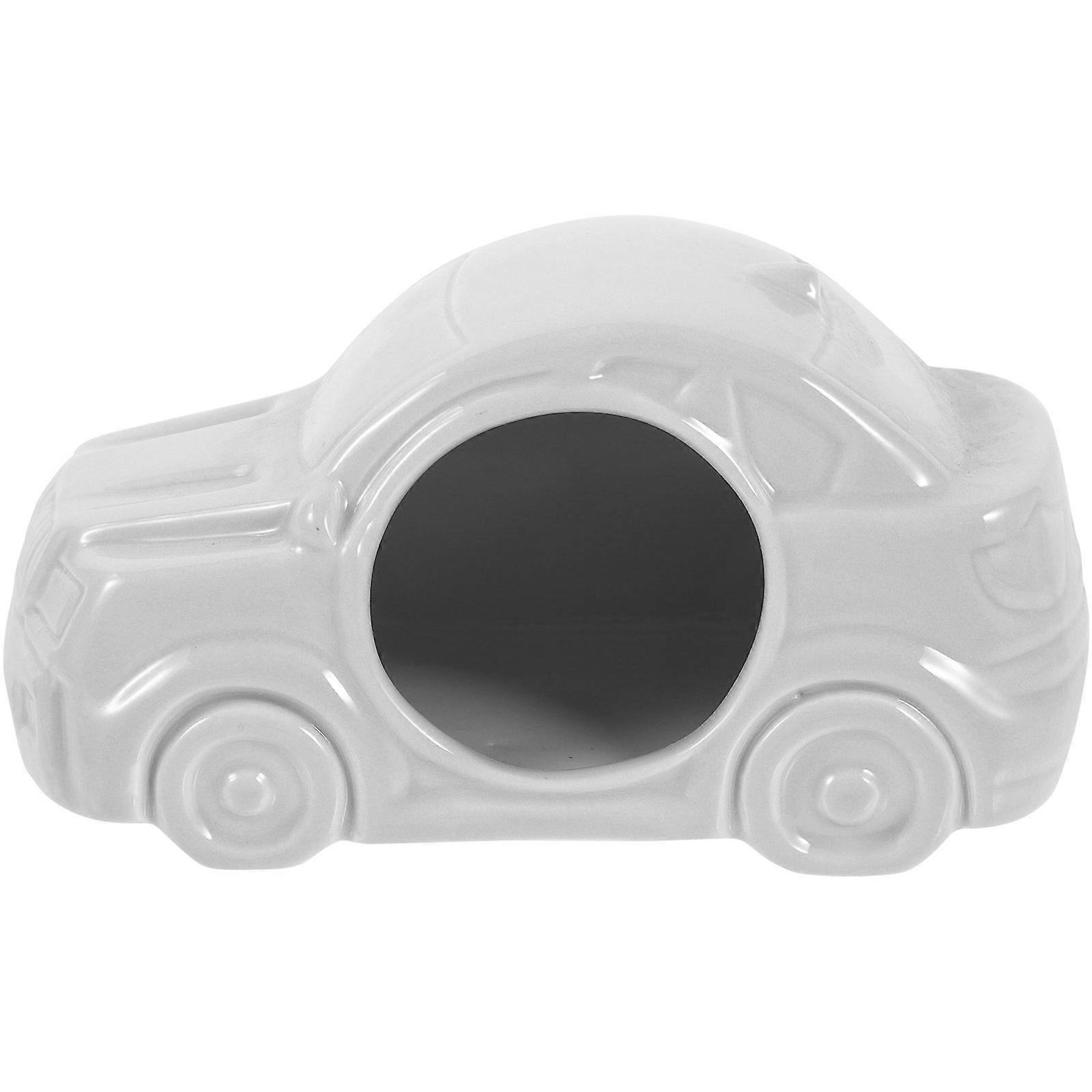 Ceramic Hamster House Car Shape Small Pets Cooling Resting Sleeping 1Pcs