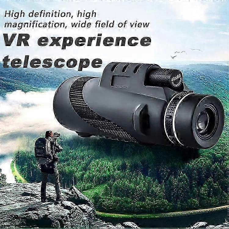 Telescópio Monocular 80x100 para Alta Potência Monocular HandheldCom Smartphone Adapte