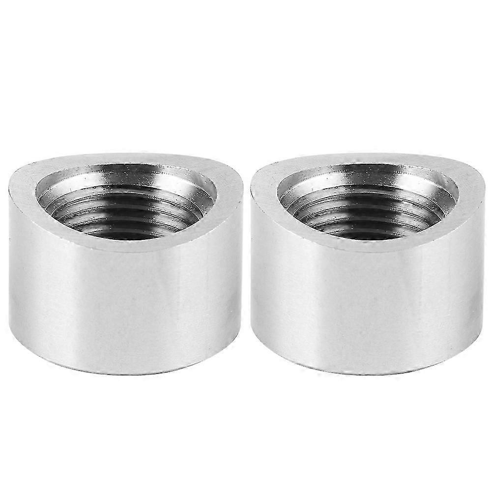 2PCS Oxygen Sensor Bung Stainless Steel SS304 M18 x 1.5 Internal Thread Notched O2 Oxygen Sensor Accessory