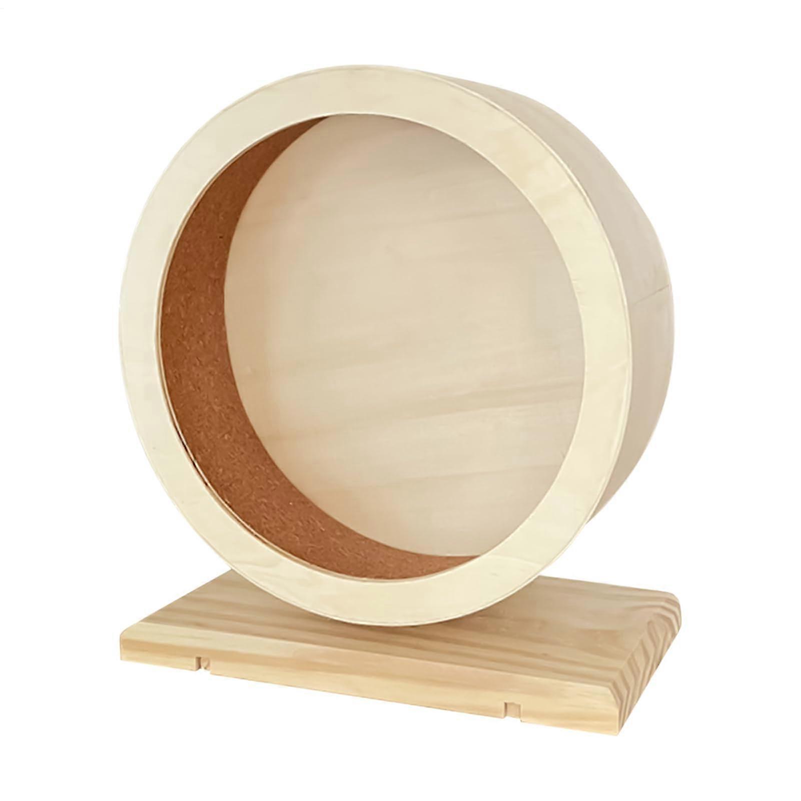 Quiet hamster exercise wheel with stand for small animals, medium size