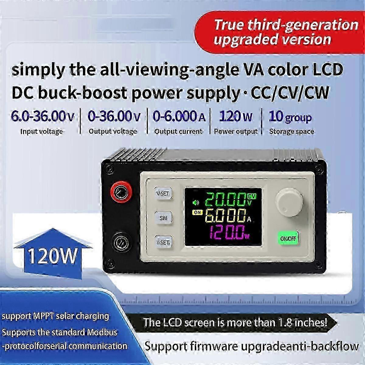 Adjustable Buck Boost Converter Voltage Constant Voltage Current Solar Charge Module 6A Finished