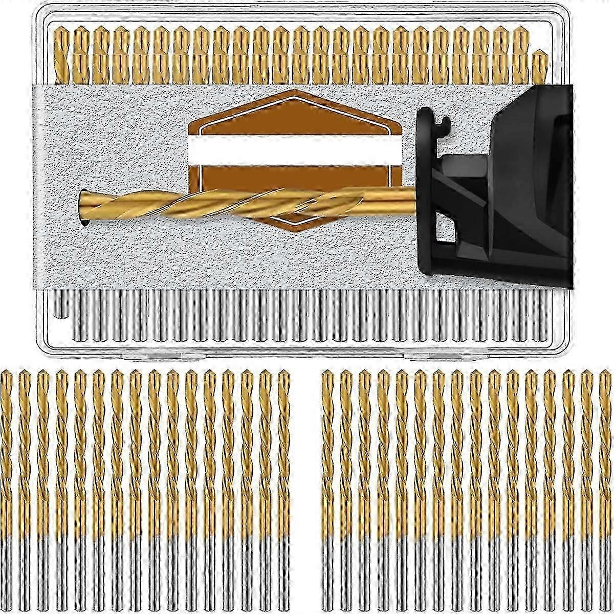 50 Pieces Drywall Pilot Point Cutting Drill Bits 1/8 Inch Diameter Tools for Spiral Saw