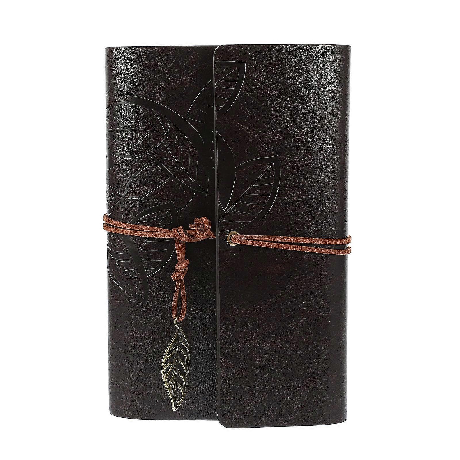 Vintage Leaf Travel Journal Creative Notebook for Planning, Writing, and Note Taking – Portable Notepad for School, Office, and Home Use with Stylish