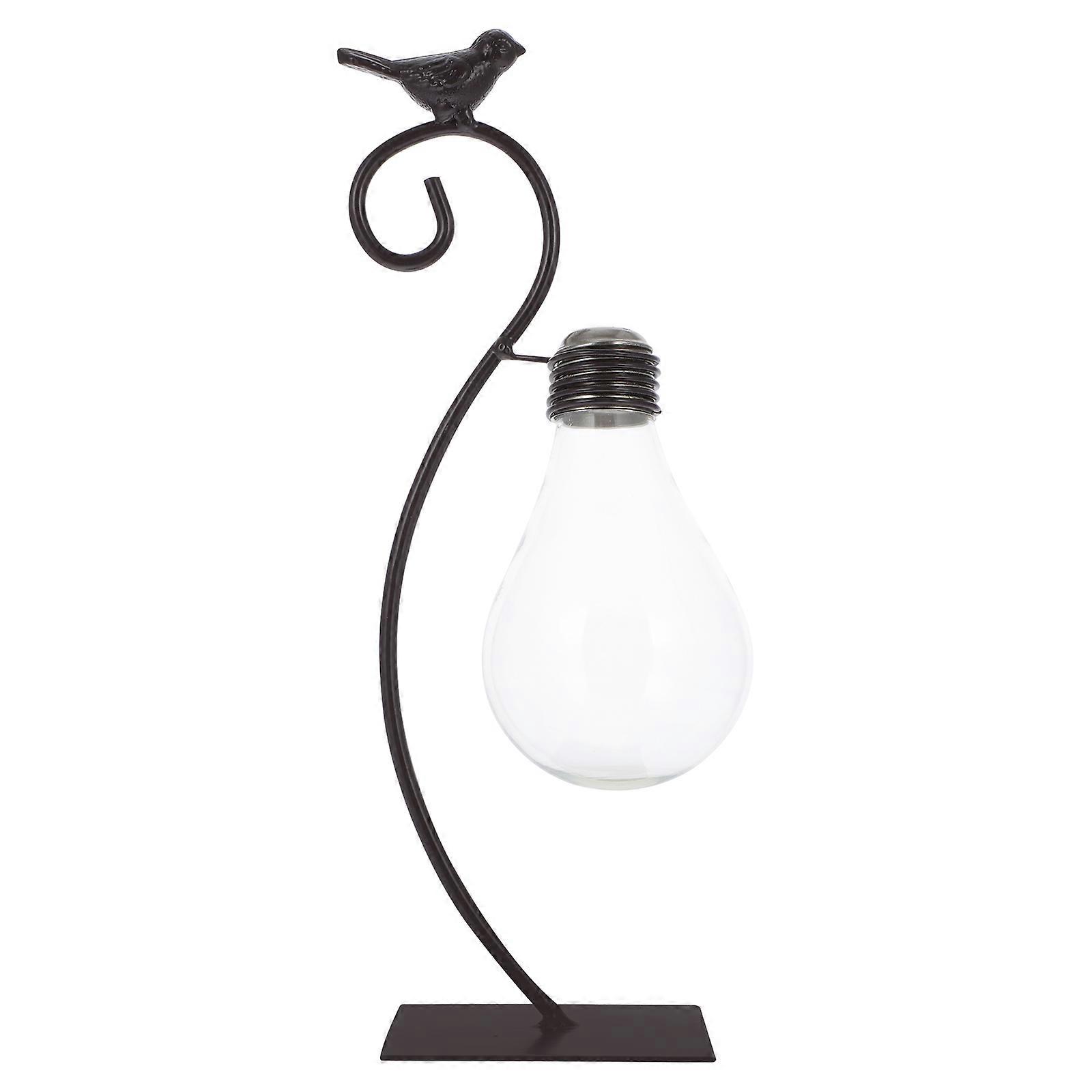 مصانع الديكور المكتبية الإبداعية زجاجة زجاجية سوداء من الحديد المطاوع شكل ديكور المنزل 1 قطعة