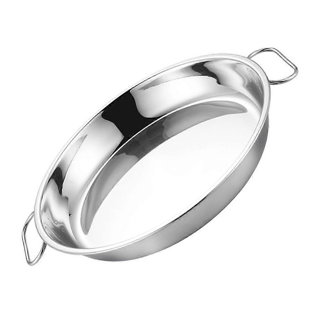 Stainless Steel Dish Plate Elegant Square With Ear For Special Occasions 28x28cm 1Pcs