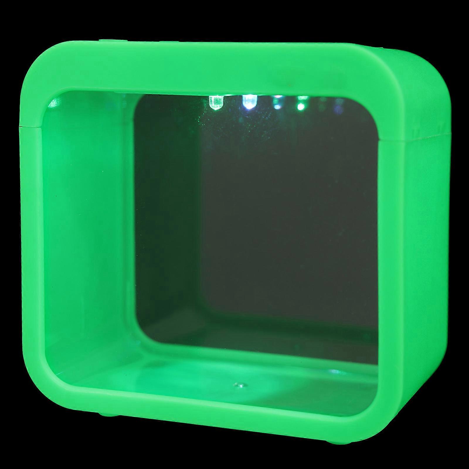 Mini Fish Tank Creative Detachable Lighting Desktop Small Fish Tank Multicolor Light 1Set